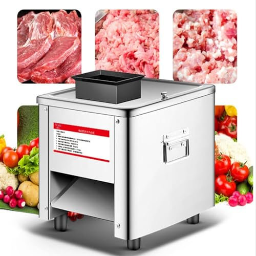 Meat Cutter Machine For Slices Strips Cubes 850W - Electric Meat Slicer For Boneless Pork Chicken Fish, Stainless Steel Shredded Cutting Machine, For Family And Commercial Use
