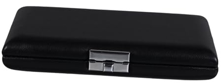 SHOWERORO Fagottrohrkasten und Leicht aus Schwarzem Pu Leder mit 6 Fächern Ergonomisch Gestaltet zur Sicheren Aufbewahrung von Bassoon Reeds im Professionellen Einsatz