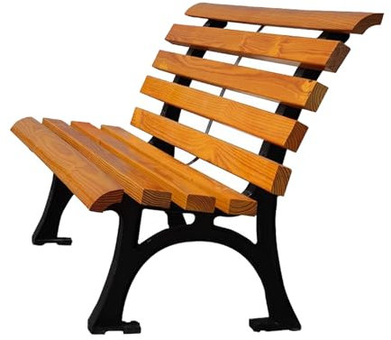 KXJPIZIYB Sitzbank Outdoor, Gartenbank, Terrassenbank mit Rückenlehne, für Touristenattraktionen, Schwimmbäder, Strände, Straßenplätze, Parkbank, Tragkraft 400kg(120cm)