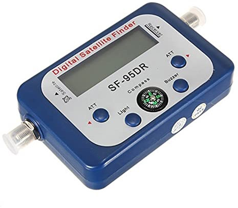 Sat Finder, Misuratore di potenza del segnale del cercatore satellitare LCD digitale portatile Sky Dish Freesat 950-2150MHz,per l'impostazione della parabola satellitare(Blauw)