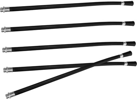 Milisten Tube de Buse D'extincteur à Poudre Noir en Plastique, Remplacement des Tuyaux D'extincteur 5pcs, Ajutage Flexible pour Extincteur Poudre Facile à Utiliser