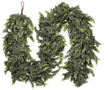 Weihnachtsgirlande - 2026 Naturgetreue Tannengirlande, 1.8m Grün, Perfekt für Weihnachtsdeko Innen und Außen, Treppengeländer & Türrahmen, Norfolk-Kiefergirlande (1 Stück)