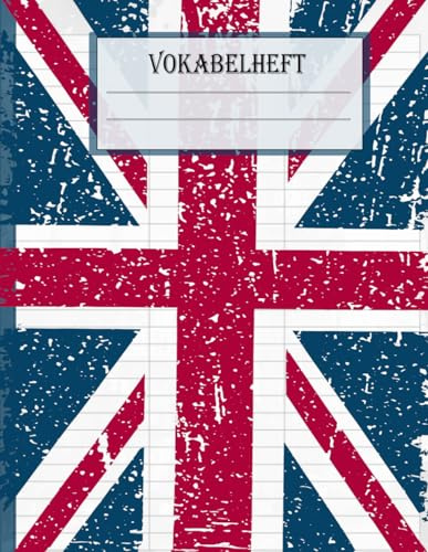 Vokabelheft A4 3 Spalten: Schulheft zum Vokabeln üben - Heft zum Vokabeln lernen, Englisch, 120 Seiten