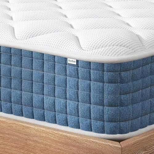 ark future Orthopaedic Pocket Sprung Mattress – Medium Firm Hybrid Memory Foam, 7-Zone Support, Breathable & Pressure-Relief Mattress (Blue, 5ft King)