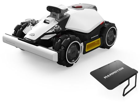 MAMMOTION LUBA mini 2 AWD 1000 Robot Tagliaerba per 1000m², Visione AI Tri-Camera e Posizionamento NetRTK, Mappatura Automatica, DropMow, Pendenza 80%, Altezza di Taglio 20-65mm