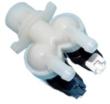 Compatible con válvula de entrada JINLING FPS180G59 | Racor recambio lavadora electroválvula doble cabezal