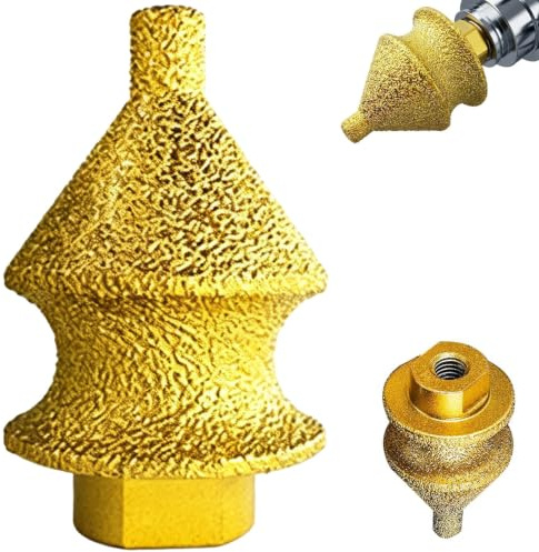 Fraise à chanfreiner diamantée pour meuleuse d'angle, cône de biseau professionnel pour carrelage et pierre, chanfreinage lisse et découpes de trous, parfait pour les projets de construction et de