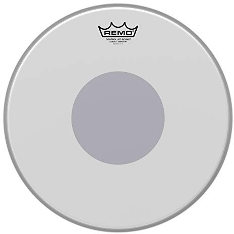 Remo Schlagzeugfell CS Emperor Weiß aufgeraut – Black Dot auf Fellunterseite – 14 – BE-0114-10