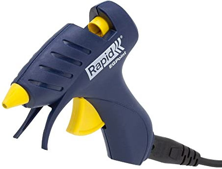 RAPID EG Point Hot Glue Gun, 7mm Cordless Glue Gun, 80 g/hr glue output, 170-200°C Temperature, Precision Nozzle, Removable Cord (40302915)