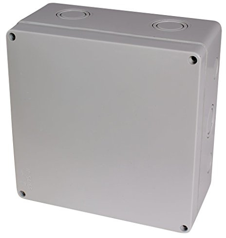 f-tronic Feuchtraum-Abzweigkasten IP65, 180 x 180 x 91 mm, grau, FK410
