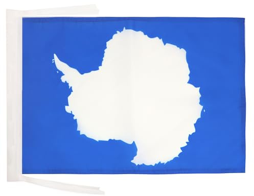 AZ FLAG Flagge Antarktika 45x30 cm Antarktika Polyester 100D Kordeln | Für innen und außen dekorative Flagge doppelte Nähte und verstärkte Kanten mit Schnüre 100D Polyester