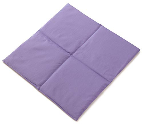 Grande cuscino con semi di colza- 40x40cm - 4 compartimenti- lilla - Cuscino termino con semi