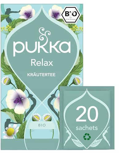 Pukka Herbs - Relaxation Tea - Chamomile Blend - 20 Teabags (Pack of 1) - Compact