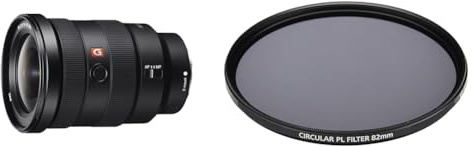 Sony SEL-1635GM G Master Weitwinkel Zoom Objektiv (16-35 mm, F2.8, Vollformat, geeignet für A7, A6000, A5100, A5000 und Nex Serien, E-Mount) schwarz + VF-82CPAM2 Mehrfach beschichteter Schutzfilte