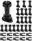 QWORK® 20 Pezzi Piedini per Mobili, Piedino Regolabile Per Cucina, con 10 Pezzi Clip per Piedistallo, Gamma Estesa: 100-120mm