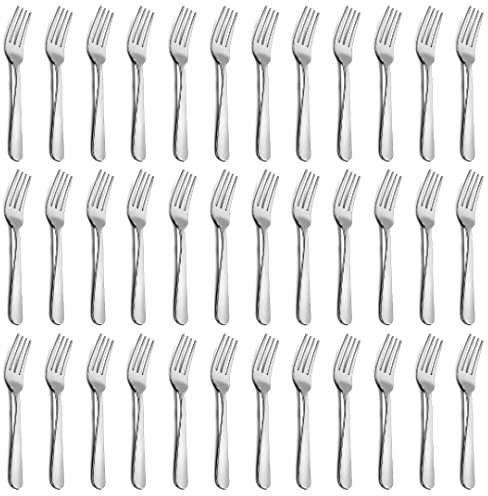 36-teiliges Tafelgabeln Set, Funnydin 7,1 Zoll Edelstahl Gabeln Besteck, langlebige Tischgabeln Set, Verwendung für Zuhause, Küche und Restaurant - hochglanzpoliert, spülmaschinenfest