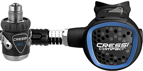 Cressi MC9/XS Compact Regulator- Atemregler zum Tauchen,DIN, Blau, Unisex für Erwachsene