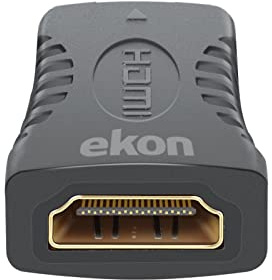 Ekon Adattatore HDMI Femmina Femmina, Adattatore Video, HDMI Adapter, Smart TV, Monitor, Wii, PS2, Laptop, PC