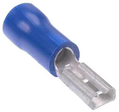 50 x Blue 2.8mm Female Spade Crimp Connector Electrical Connectors