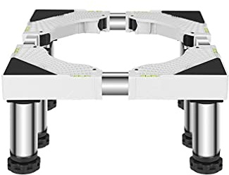 YHJZSM Base de Soporte para Lavadora Longitud/Ancho de la Base Ajustable 42-66 cm Base elevada Multifuncional para Lavadora Antivibración Silencio Secadora y Soporte para refrigerador Pre