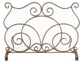 Kaminschirm Kaminschirme Wohnzimmer-Eisen-Kaminschirmrahmen, Kaminschirmdekoration im europäischen Stil, Kaminschirm-Haushaltstrennwand-Leitplanke Feuerfunkenschutztor für Wohnzimmer Wohnkultur