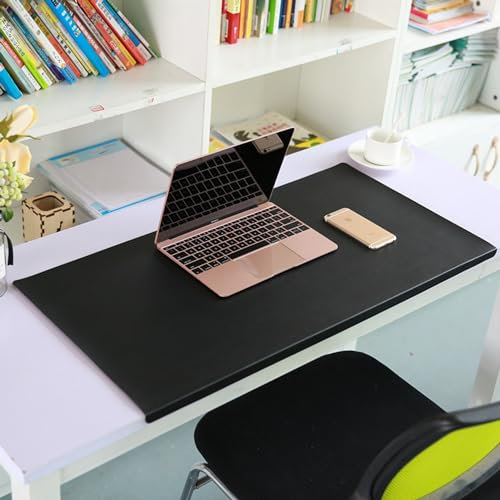 Benutzerdefinierte Größe Gaming-Mauspad, Rutschfeste Schreibtischunterlage mit Kantenschutz, Leder Schreibtischschutz, Tastaturpad Schreibtischauflage für Büro-oder Heimbereich(100 * 60cm)