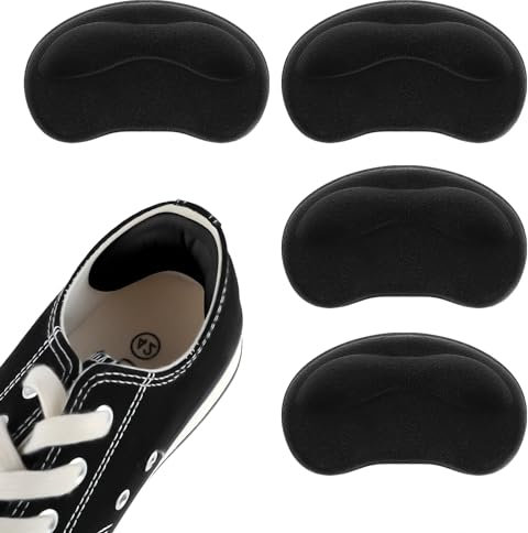Sibba 2 Paar Fersenkissen Selbstklebende Fersenkissen Einsätze für Stiefel Lose Schuhe Zu Groß Anti-Blasen-Schuheinlagen Fersenschutz Wiederverwendbare Fersenschoner für Damen Und Herren