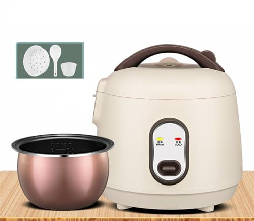 Mini Olla Arrocera - Olla Arrocera Para Dormitorio De Estudiantes, Olla Arrocera Multifuncional Para Una Persona, Olla Arrocera Eléctrica Con Olla Interior Esférica, Cuchara Y Taza Medidora ( Size : 4