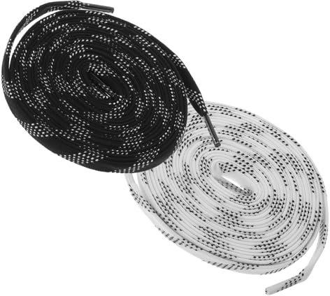 BELLIFFY 2paare Schnürsenkel Für Hockey Schlittschuhe Rollschuhe Und Schlittschuhe Langlebig Und Praktisch Einfache Bedienung Und Reparatur Geeignet Für Verschiedene EIS Und Rollsportarten