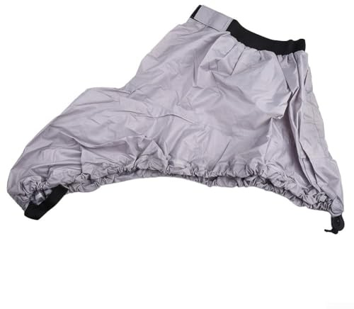 Copertura spray per kayak, regolabile, impermeabile, in nylon, per barca, canoa, surf, kayak, accessorio per kayak e sport acquatici (XL grigio)