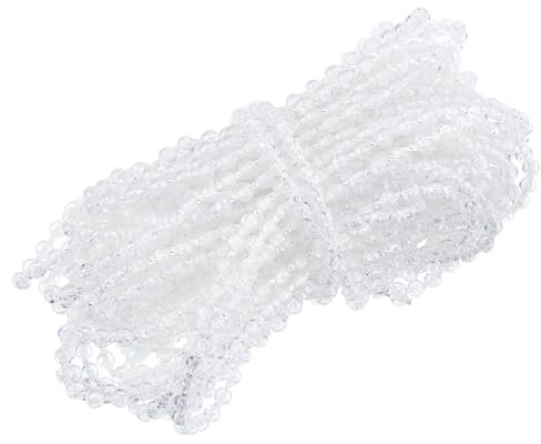 QUARKZMAN 1Stk 9.15 Meter (10 Yards) Roller Blinde Perlenkette Kordel POM Jalousien Zug Perlenkette Zubehör Kugel Perlenkette für Vertikal Rollos Fenster Plastik Jalousie Klar