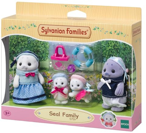 Sylvanian Families - 5759 Famiglia Foca - Set da gioco per case delle bambole