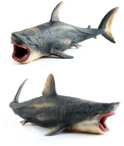 ifundom Lebensechtes Weißes Hai-modellspielzeug Aus Robustem Kunststoff Großes Maritimes Tiermodell Für Junge Mädchen Realistische Ozeanische Dekoration Und Pädagogisches Lernspielzeug