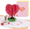 JJYHEHOT Tarjeta 3D para San Valentín, Tarjeta Cumpleaños Pop-up, Tarjeta Desplegable, 3D Árbol del Amor Tarjeta para San Valentín, Amigo, Novias, Aniversario, Regalo Aniversario Pareja