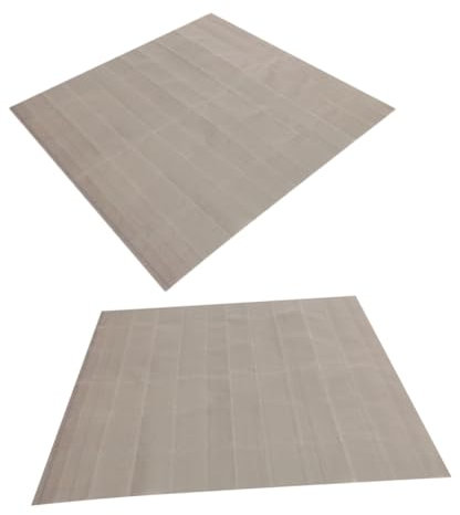 BESPORTBLE 2pezzi Tappetino Ignifugo per Barbecue da Campeggio Resistente al Calore Corrosione in PVC Adatto per Uso all Aperto Facile da Pulire e Riutilizzare