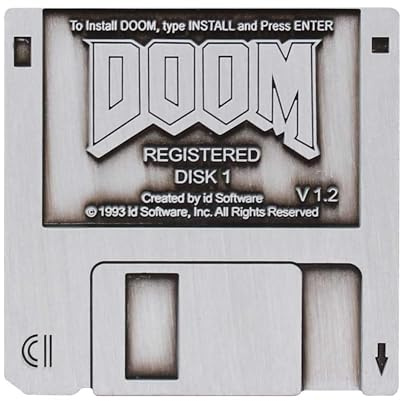 DOOM Floppy Disk Limited Edition, 45 x 45 mm, Metallkautschuk