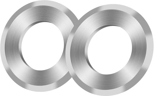 Trivd Frol 2 PCS Manual Wire Stripper Replacement Blades, Tungsten Steel, Silver