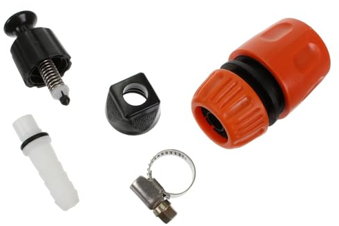 RedPart Spare Parts Kit for Dust Suppression Water Bottle 14L Compatible with Stihl TS400 TS410 TS420 Disc Cutter - Includes Hose Nut Fitting, Hose Nipple, Pressure Valve, Connector, & Hose Clip
