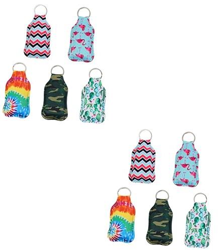 DEARMAMY 2 Set Flaconcini Vuoti Per Profumo Con Protettivo Bottiglie Piccolper Gel E Design Creativo Per Viaggi E Utilizzo 5 Pezzi * 2