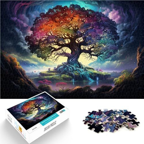 Jigsaw Puzzles for Adults 1000 Piece tree and planet Puzzles Gifts Educational Game for Birthday Chrismas Suitable for and teens 14+ 26x38cm