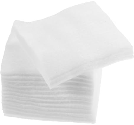 CLISPEED 1000 Stück Dünne Einweg Make Up Wattepads aus Baumwolle Weich Saugfähig Hygienisch für Gesichtspflege und Nageldesign Tragbar für Salon Unterwegs