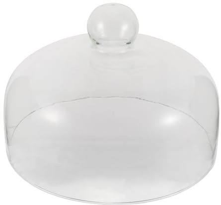 Cabilock Microwave Glass Food Cover Transparent Splatter Guard Plate Lid Heat Resistant Microwave Oven Lid for Reheating Meals Steam Retention and Easy Food Monitoring 1 Pack