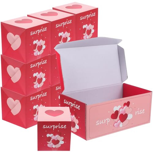 WATIIFUFU Papier Explodierende Geschenkbox Herz 1 Satz Pralinenschachtel für Hochzeit und Valentinstag als Süßigkeitenbehälter und Geschenkverpackung