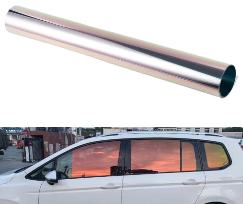 Alvorox Película tintada para ventana de coche 81% VLT - Película de color camaleón de 50 x 300 cm - Película tintada de vidrio de protección solar - Cambio de color rojo