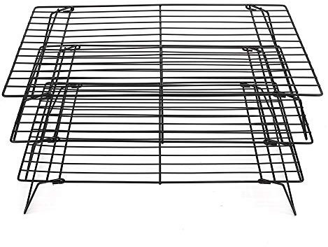 Mtlavishness Rejilla de Enfriamiento Rejilla para Hornear Rejilla de Enfriamiento Antiadherente Rejilla para Pasteles de Cocina Construcción de Hierro Resistente con Diseño