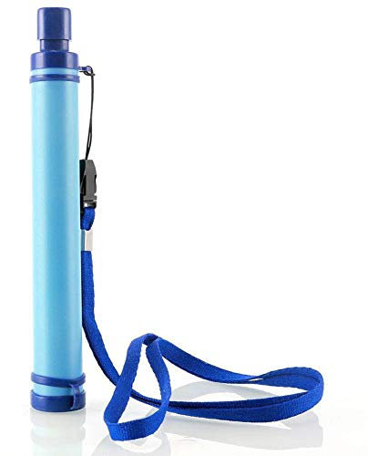 Tragbarer Wasserfilter Camping Outdoor Stroh Gear Luftreiniger Schlauch Saugen Wandern Survival Notfall Werkzeug