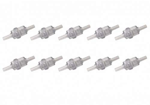10x Benzinfilter Kraftstofffilter 6mm Transparent passend für Simson S50 S51 S60 S70, Zündapp C CS GTS, Hercules Prima 2 3 4 S Optima, Kreidler Florett Flory, Puch Maxi Monza Mofa Moped Mokick Roller