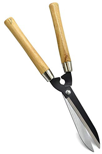 Manuelle Heckenschere mit Holzgriff Garten Ast Strauch Schere Handheckenschere 48cm