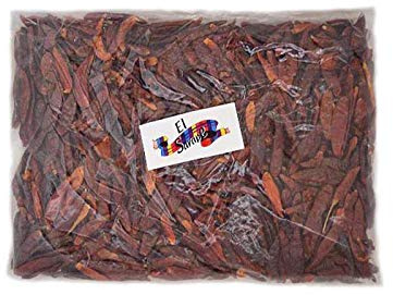 Chile de árbol deshidratado 100 g chile seco mexicano picante intenso para salsas, adobos y condimentos