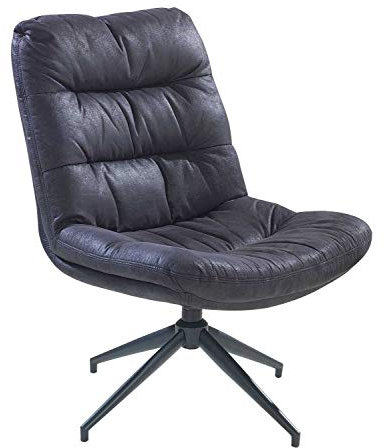 Home4You Fernsehsessel Polstersessel Wohnzimmersessel | Microfaser | Schwarz